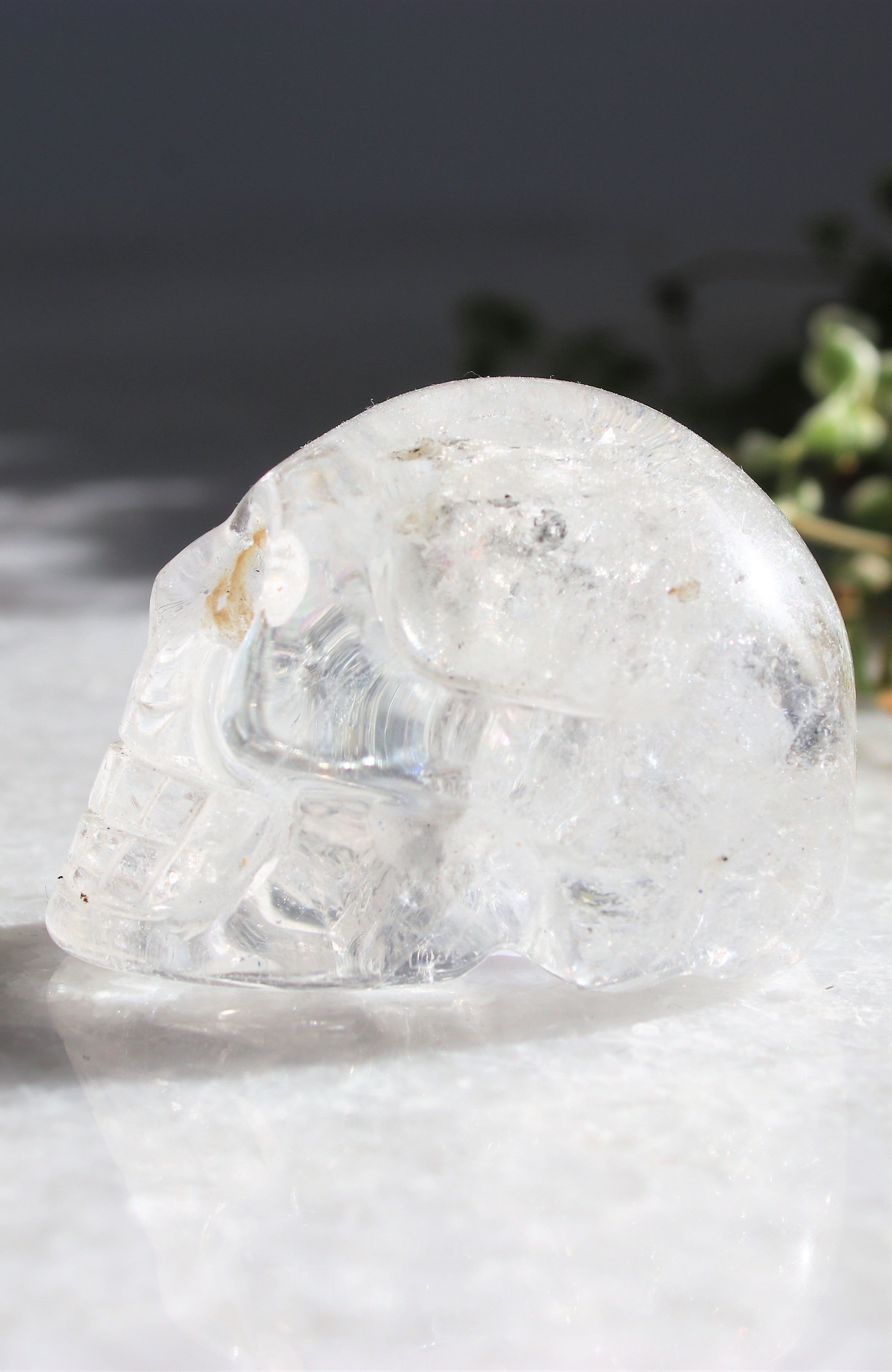 Black Tibetan Quartz Skull AA